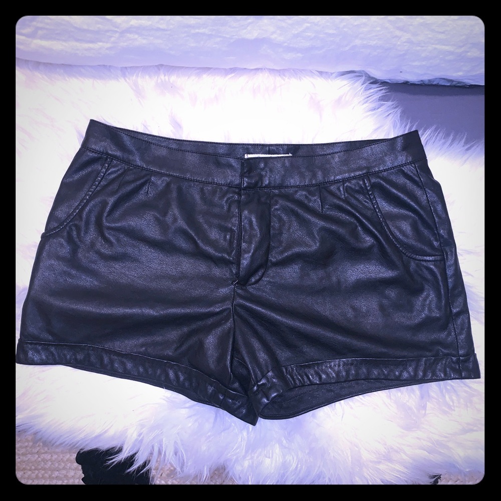 Black Willow and Cray faux leather short